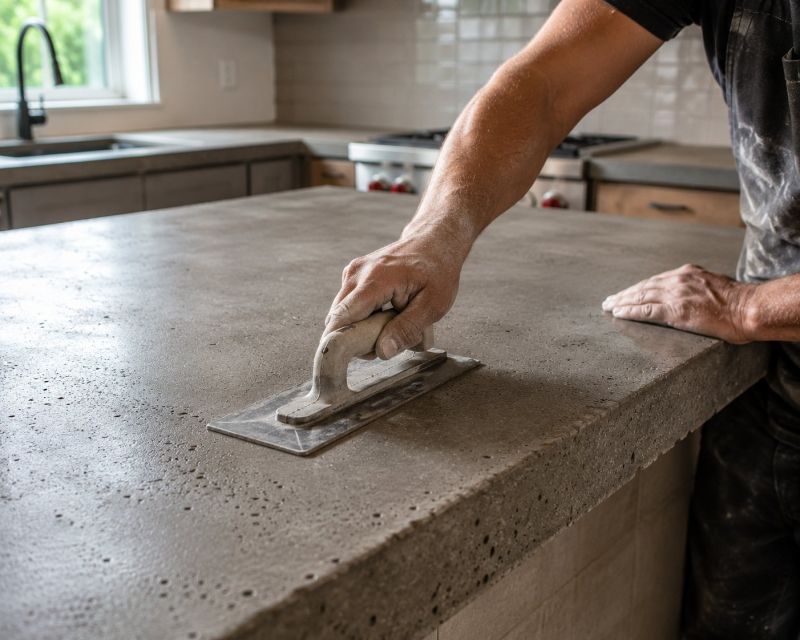 Concrete Countertop Pouring in Napa, CA